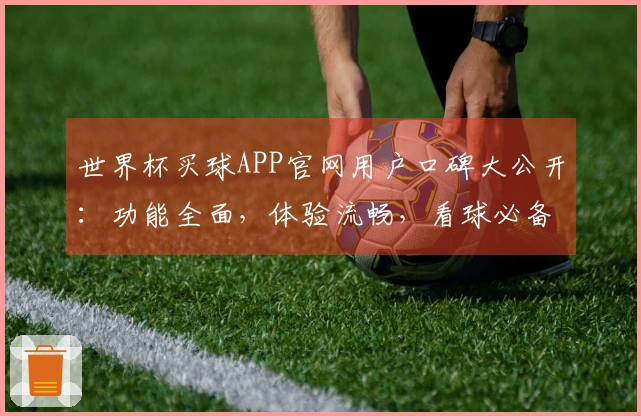 世界杯买球APP官网用户口碑大公开：功能全面，体验流畅，看球必备